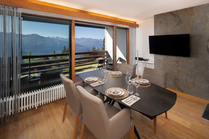 3½ pces Ski-in&out avec services hôteliers à Crans-Montana